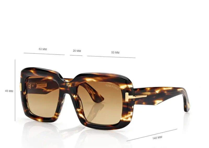 ICON SQUARE SUNGLASSES HAVANA online